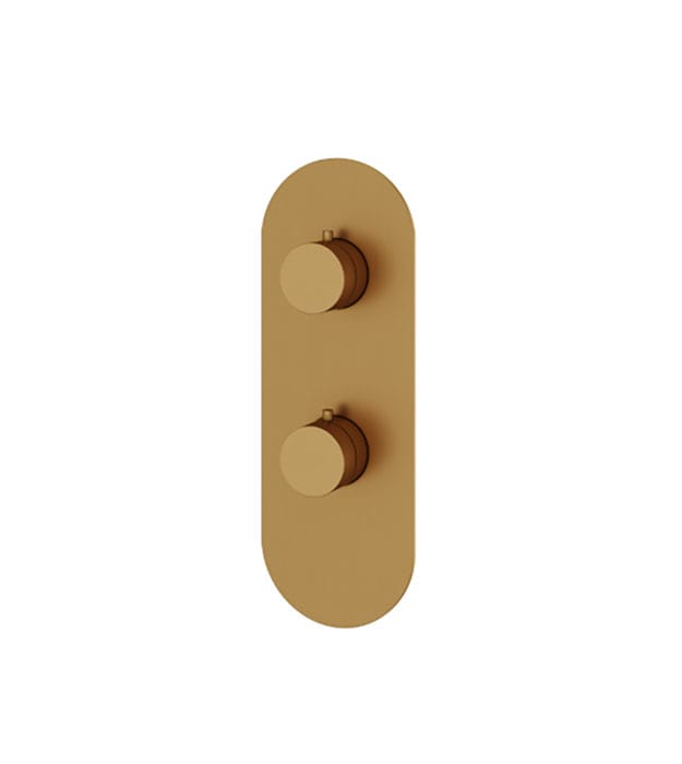 Aquabrass R8295 Round Shower Trim 2-Way Shared 11 Aquabrass R8295 Round Trim Set – 2-Way Shared
