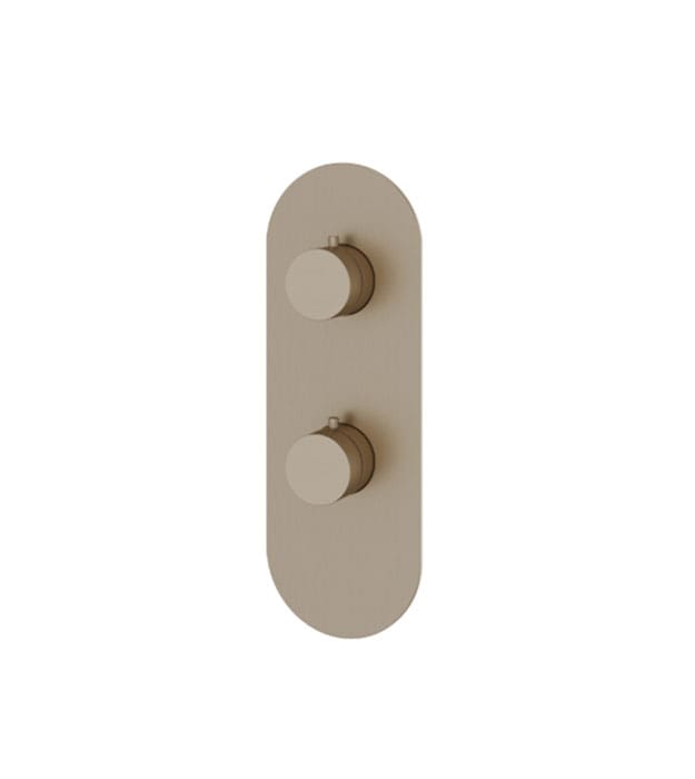 Aquabrass R8295 Round Shower Trim 2-Way Shared 10 Aquabrass R8295 Round Trim Set – 2-Way Shared