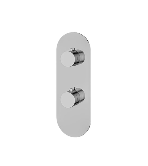 Aquabrass R8295 Round Shower Trim 2-Way Shared 6 Aquabrass R8295 Round Trim Set – 2-Way Shared