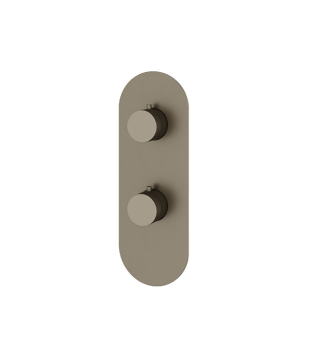 Aquabrass R8295 Round Shower Trim 2-Way Shared 8 Aquabrass R8295 Round Trim Set – 2-Way Shared