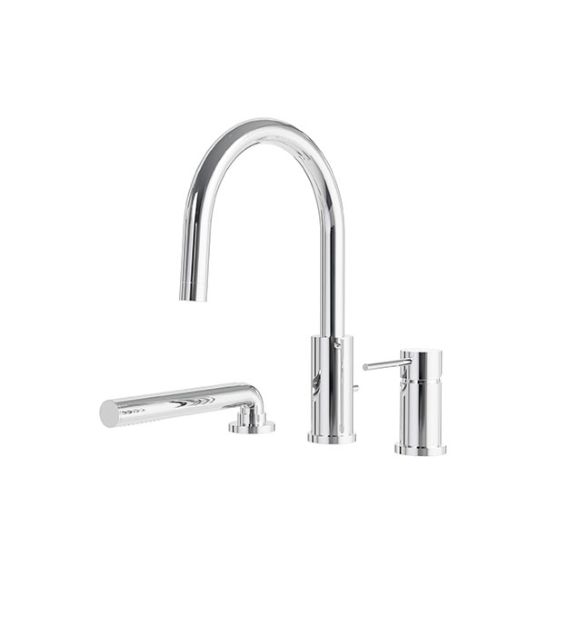 Aquabrass Umix 62313 3-piece Deckmount Tub Filler 15 Aquabrass Umix 62313 3-piece Deckmount Tub Filler