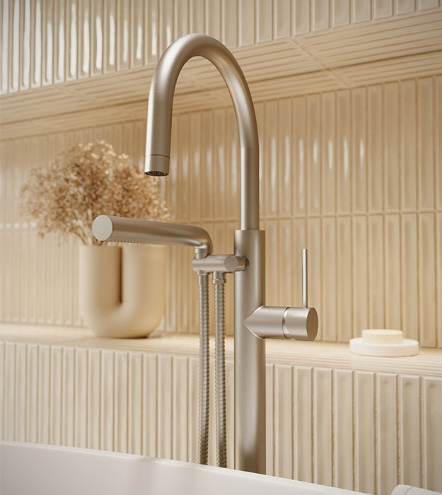Aquabrass Umix 62384 Floormount Tub Filler 12 Aquabrass Umix 62384 Floormount Tub Filler