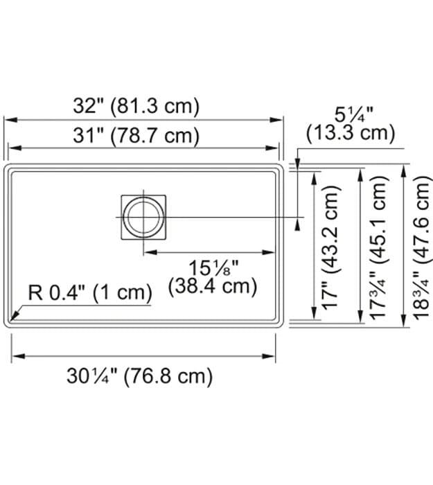 Franke Peak PKG110-31 Undermount Fragranite Sink 13 Franke Peak PKG110-31 Undermount Fragranite Sink - Image 8