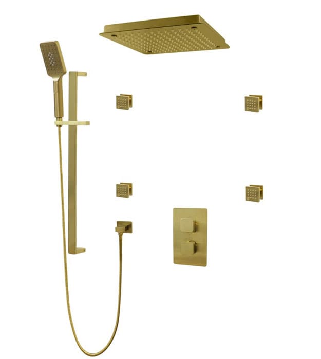 Kodaen Diamond F57123-FM16ASB4 3-Way Thermostatic Shower Kit 7 Kodaen Diamond 3-Way Thermostatic Shower System F57123-FM16ASB4