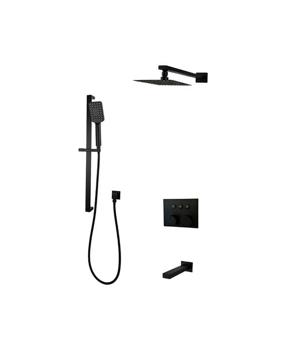 Kodaen Diamond F59123-W10ATS Push-Button Three Way Shower 2 Kodaen Diamond Push-button Three Way System F59123-W10ATS