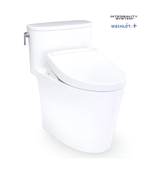 TOTO Aurora Washlet S5 One Piece Toilet MW6863446CEFG#01 12 TOTO Aurora WASHLET S5 One Piece Toilet MW6863446CEFG01 128 GPF