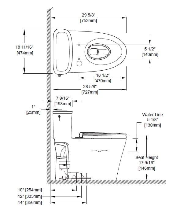 TOTO Aurora Washlet S7 One Piece Toilet MW6864726CEFG#01 14 TOTO Aurora Washlet S7 One Piece Toilet MW6864726CEFG#01 - Image 9