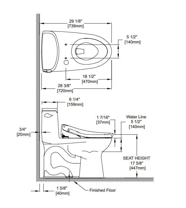 TOTO Ultramax WASHLET S5 Toilet MW6083446CEFG#01 13 TOTO Ultramax WASHLET S5 Toilet MW6083446CEFG#01 - Image 8