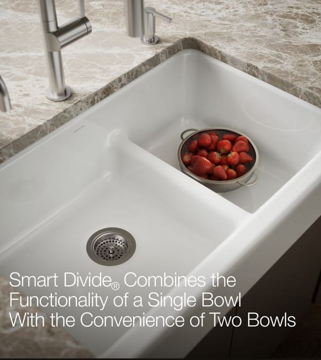 Kohler Whitehaven K-6426-0 35-1/2" Farmhouse Sink 9 Kohler Whitehaven K-6426-0 35-1/2" Farmhouse Sink - Image 4