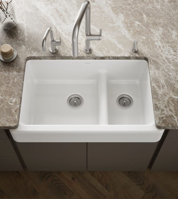 Kohler Whitehaven K-6426-0 35-1/2" Farmhouse Sink 7 Kohler Whitehaven K-6426-0 35-1/2" Farmhouse Sink - Image 2