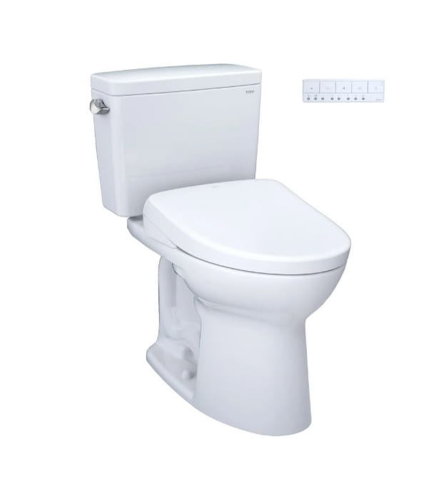 TOTO Drake WASHLET+ S7A Toilet With Auto Flush MW7764736CEFGA#01 2 TOTO Drake WASHLET+ S7A Toilet With Auto Flush MW7764736CEFGA#01