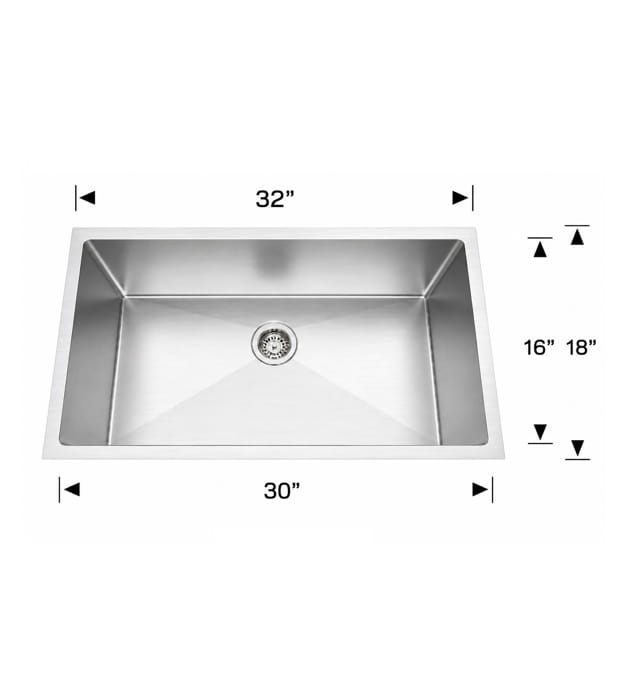Bosco 208044 Super Series 32" Kitchen Sink