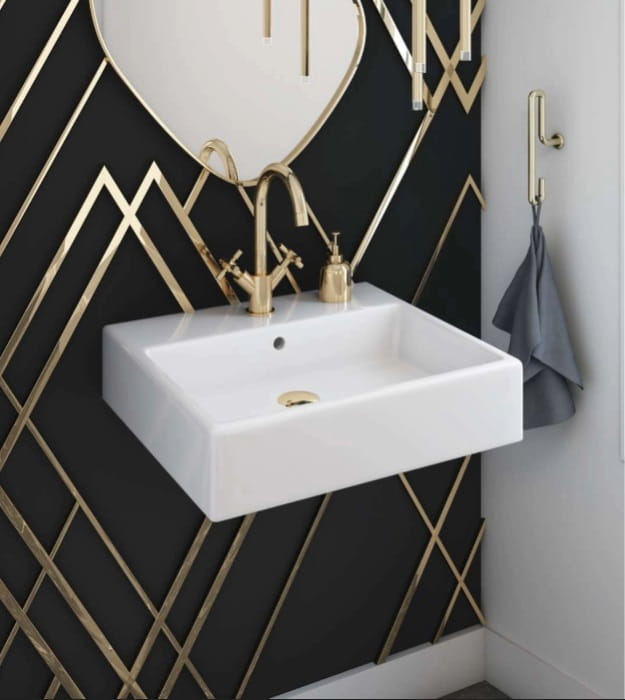 Contrac Izobelle 6610ANX Square Wall Hung Basin 8 Contrac Izobelle 6610ANX Square Wall Hung Basin - Image 3