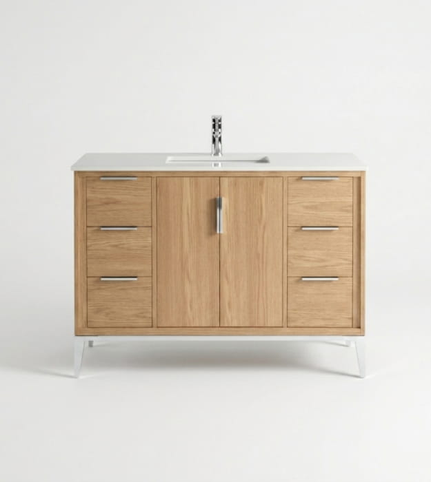 Kubebath Divani KD9948-OAKWOOD 48" Floorstanding Vanity 10 Kubebath Divani KD9948-OAKWOOD 48" Floorstanding Vanity - Image 5