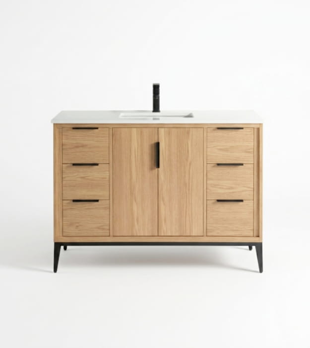 Kubebath Divani KD9948-OAKWOOD 48" Floorstanding Vanity 9 Kubebath Divani KD9948-OAKWOOD 48" Floorstanding Vanity - Image 4