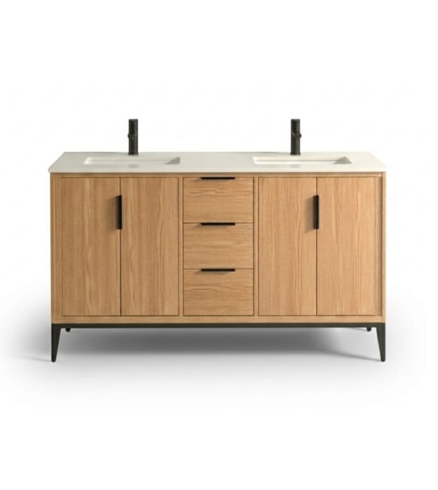 Kubebath Divani KD9960-OAKWOOD 60" Double Sink Vanity 18 Kubebath Divani KD9960-OAKWOOD 60" Double Sink Vanity