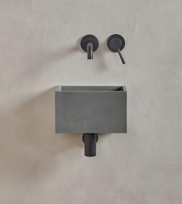 Mudd Sira Affix 12" Concrete Wall Hung Sink 7 Mudd Sira Affix 12" Concrete Wall Hung Sink - Image 2