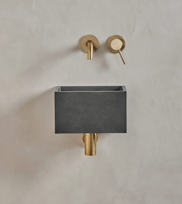 Mudd Sira Affix 12" Concrete Wall Hung Sink 13 Mudd Sira Affix 12" Concrete Wall Hung Sink - Image 8