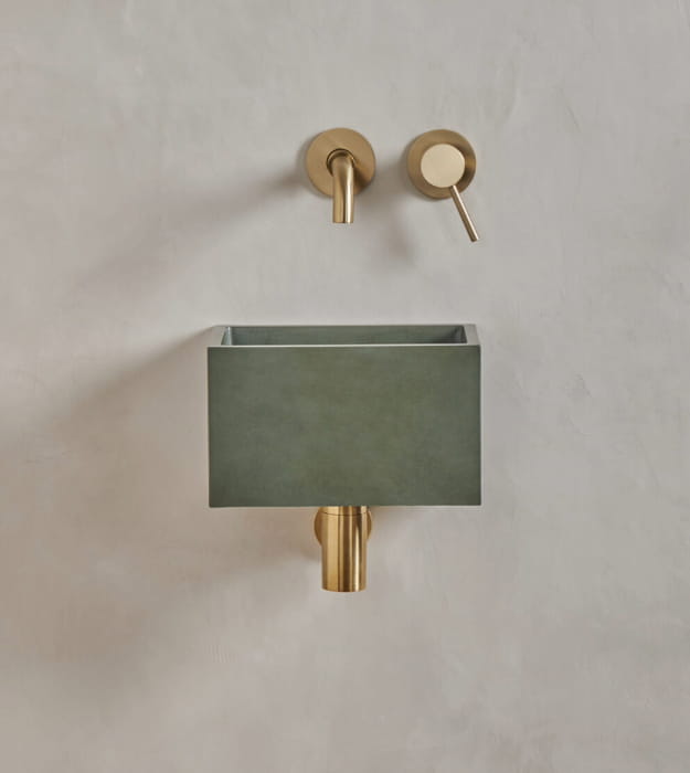 Mudd Sira Affix 12" Concrete Wall Hung Sink 8 Mudd Sira Affix 12" Concrete Wall Hung Sink - Image 3