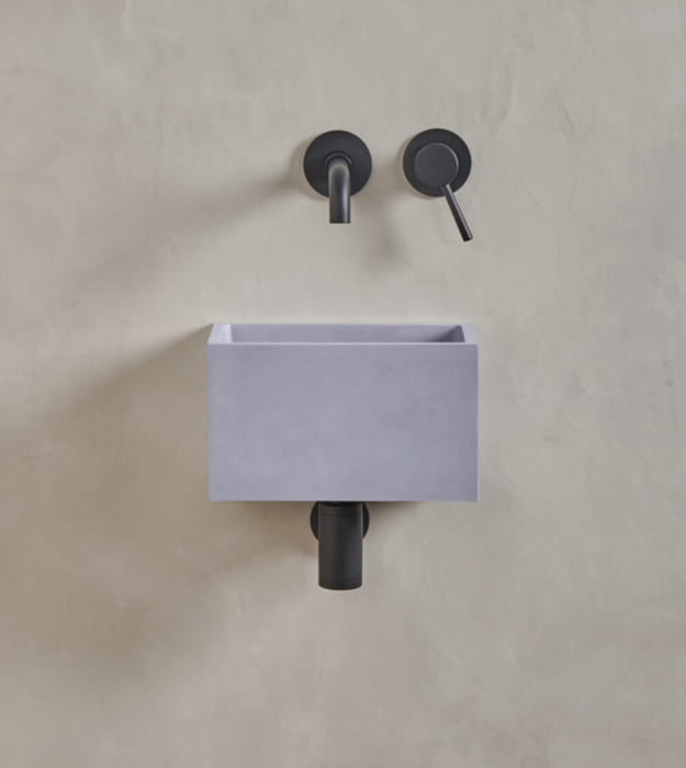 Mudd Sira Affix 12" Concrete Wall Hung Sink 14 Mudd Sira Affix 12" Concrete Wall Hung Sink - Image 9