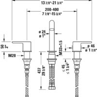 Duravit C.1 3-Hole Bathroom Faucet - Image 2