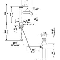 Duravit C11020001 Medium Single Handle Faucet - Image 8