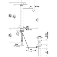 Duravit C.1 "XL" Single Handle Tall Bathroom Faucet - Image 4