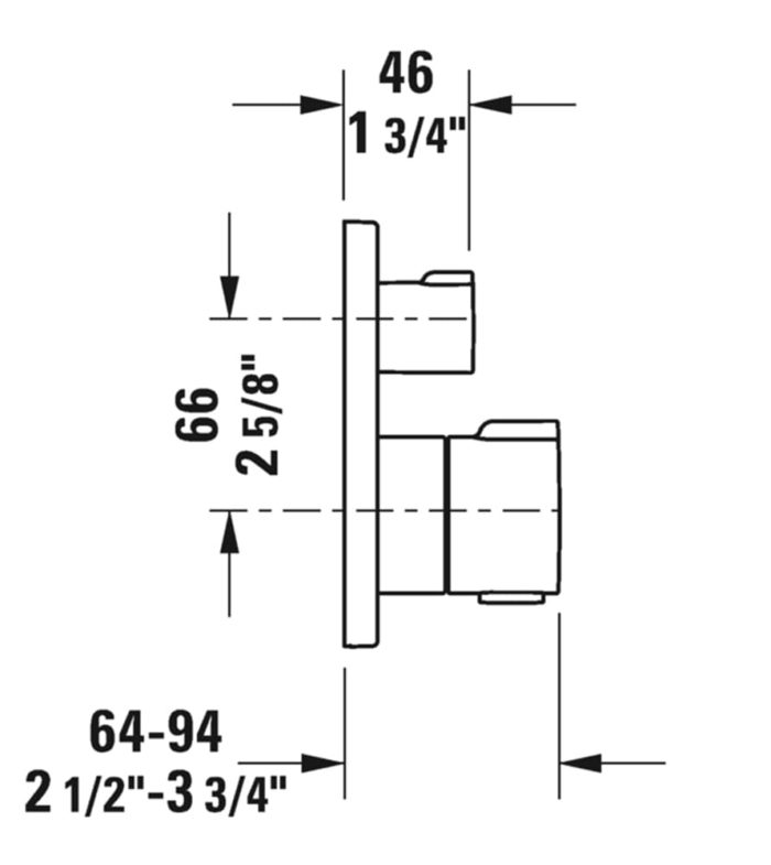 C.1 thermostatic shower trim G1 min