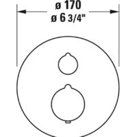 Duravit C.1 Thermostatic Shower Trim For 2 Outlets - Image 3
