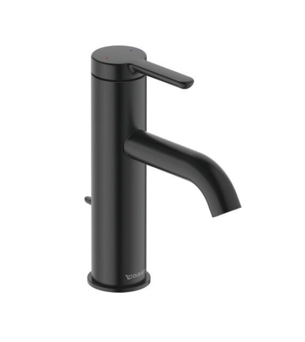 Duravit C11020001 Matte Black Medium Single Handle Faucet