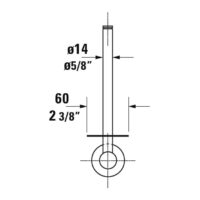 Duravit D-Code Spare Toilet Paper Holder 0099151000 - Image 3