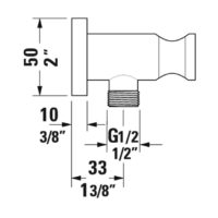 Duravit Shower Wall Outlet Series - Image 2