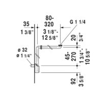 Duravit Space-Saving Compact Siphon - Image 3