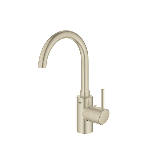 Grohe Concetto HIGH ARC Single Side Handle Faucet Brushed Nickel S1 min