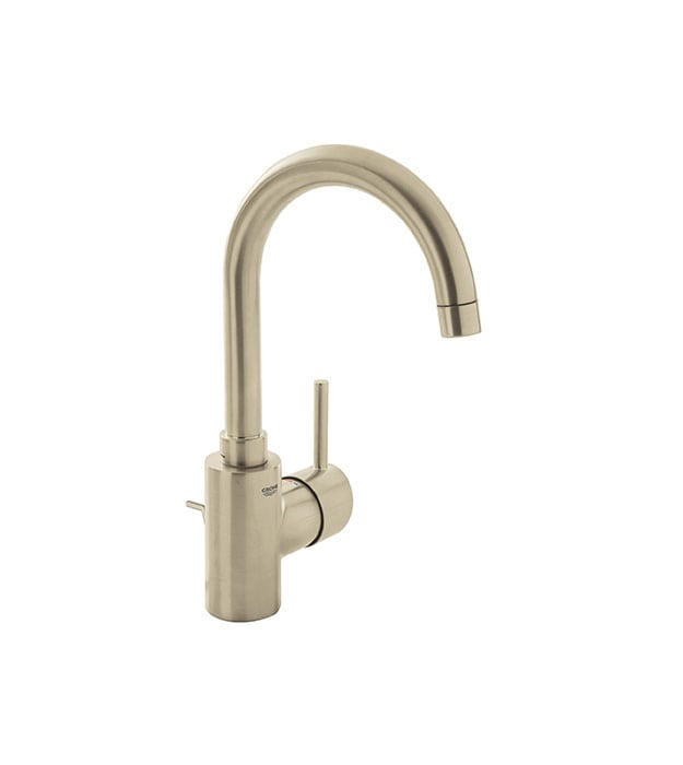 Grohe Concetto HIGH ARC Single Side Handle Faucet Brushed Nickel min