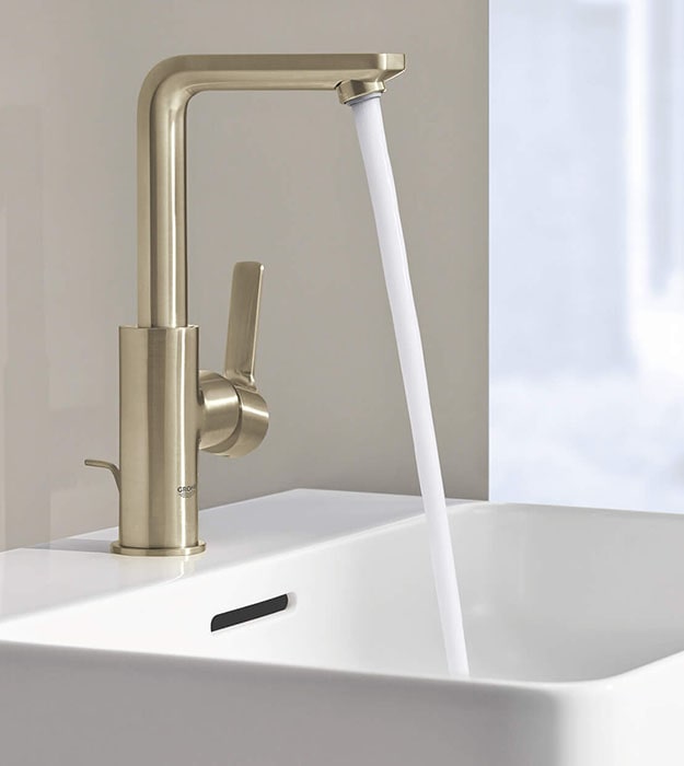 Grohe Lineare single handle faucet Large size Brushed Nickel S2 min