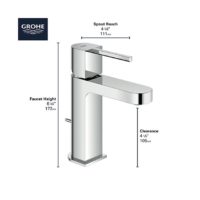 Grohe Plus Single-Hole Bathroom Tap - Image 3