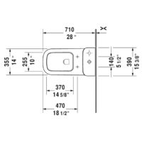 Duravit Happy D.2 One-Piece Toilet With Seat - Image 3