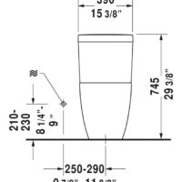 Duravit Happy D.2 One-Piece Toilet With Seat - Image 4
