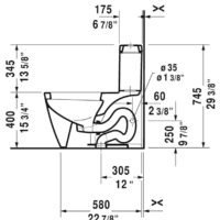 Duravit Happy D.2 One-Piece Toilet With Seat - Image 2
