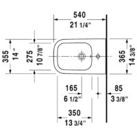 Duravit Happy D.2 Wall Hung Bidet Anthracite Or White - Image 4