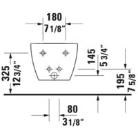 Duravit Happy D.2 Wall Hung Bidet Anthracite Or White - Image 6