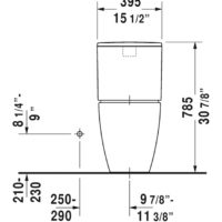 Duravit ME by Starck Two-Piece Toilet With Seat - Image 5