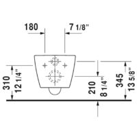 Duravit ME by Starck Rimless Wall-Mounted Toilet - Image 4