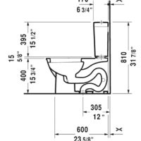 Duravit Darling New Two-Piece Toilet With Seat - Image 2