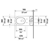 Duravit Darling New Two-Piece Toilet With Seat - Image 3