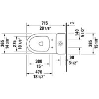 Duravit No.1 One-Piece Rimless Toilet With Seat - Image 3