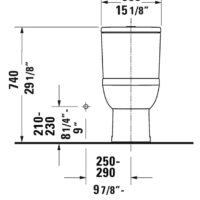 Duravit No.1 One-Piece Rimless Toilet With Seat - Image 4