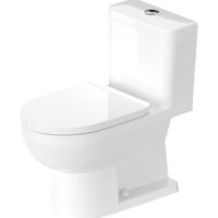Duravit No.1 One-Piece Rimless Toilet With Seat 21960100U2