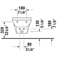 Duravit No.1 Wall Mounted Bidet Bowl 22791500002 - Image 4